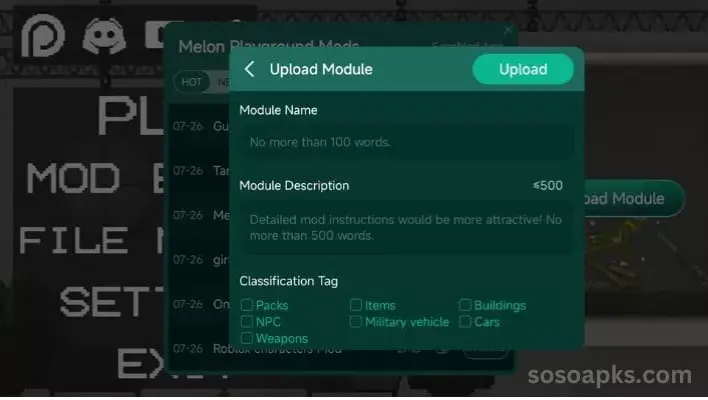 Download SosoMod Melon Playground