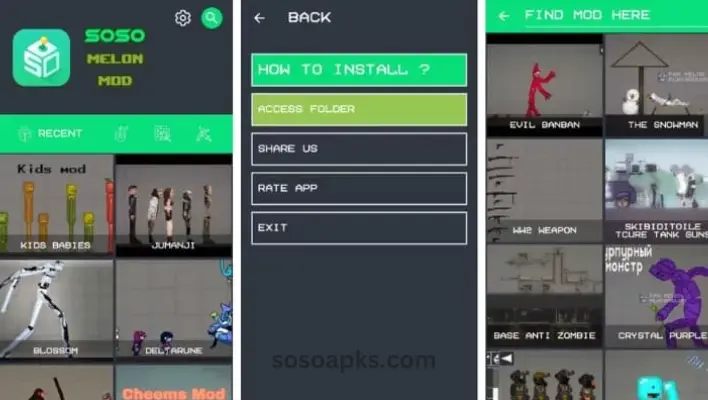 Download SosoMod Melon Playground